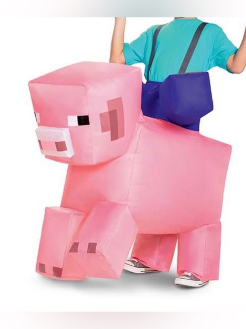Kids Pink Pig Costume Ride-On